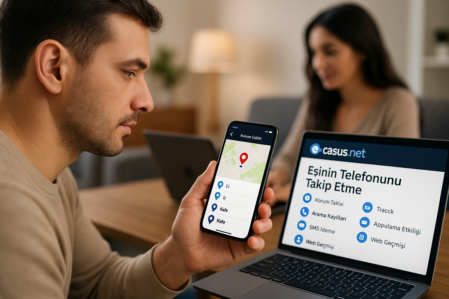 eşinin telefonunu takip etme